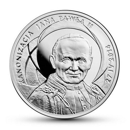 10 złotych - Kanonizacja Jana Pawła II
